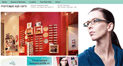 Desktop Screenshot of maricopaeyecare.com